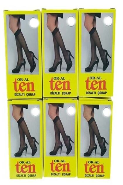 12 Pieces Women's Thin Knee-Length Socks (Ten38)