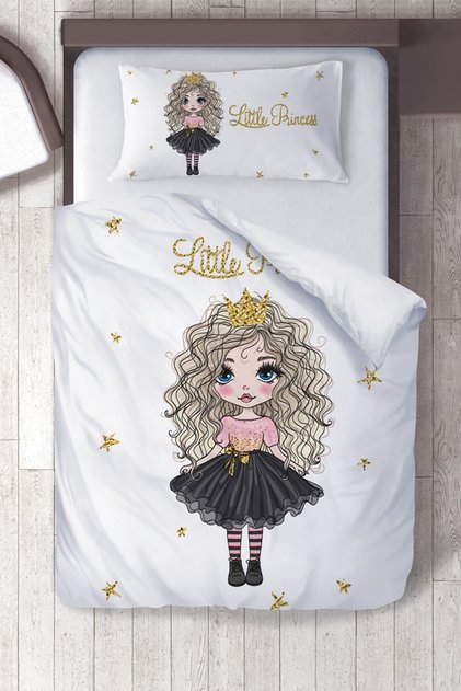 Cotton Micro Satin Curly Hair Girl's Room Children's Duvet Cover Set Without Sheets