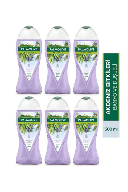 Duş Jeli 500 Ml Akdeniz Bitkileri Mor X 6 Adet