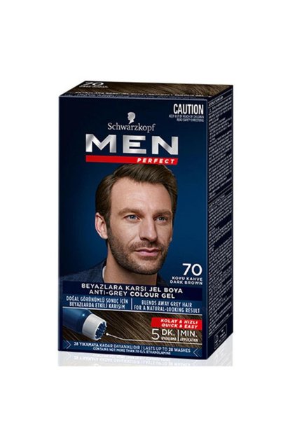 Men Perfect Saç Boyası 70 Koyu Kahve
