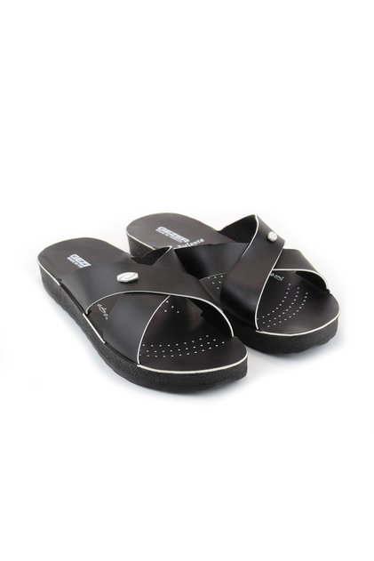 Summer Cross Color Stripe Women's Slippers