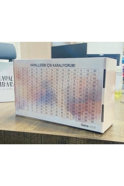 Hedef Kumbara Parabox Kumbara 5000 TL Money Saving Box
