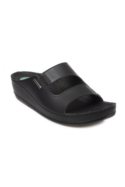 31136 Z Panna Gel Sole Black Women's Slippers