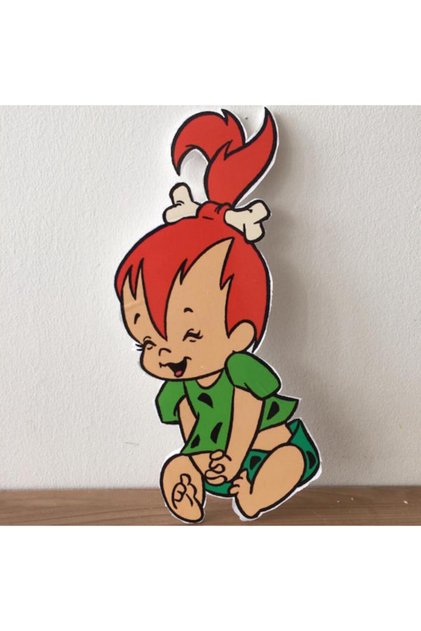 Taş Devri Konsept Parti Çakıl Maketi – Ayaklı Pano- 50cm