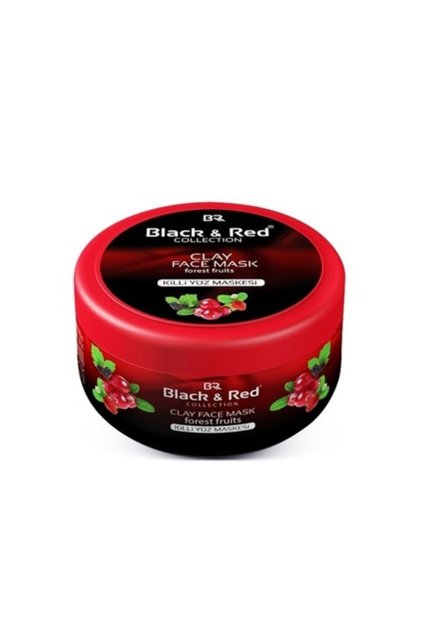 Black & Red Clay Face Mask with Forest Fruits 400Gr