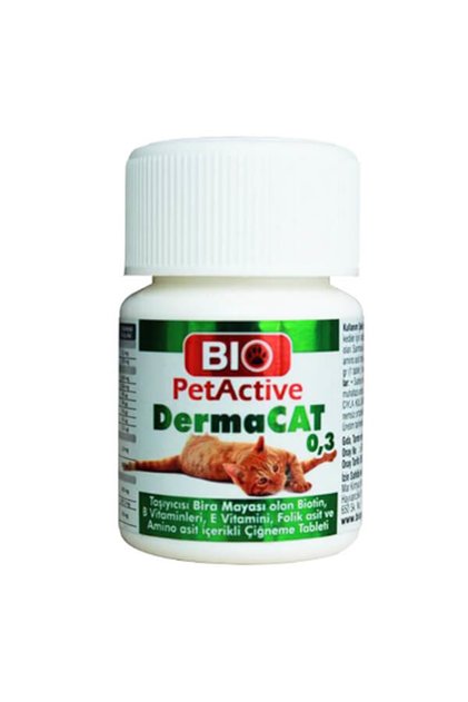 Bio Pet Active Dermacat Kedi Tüy Bakımı Tableti 75 Tablet