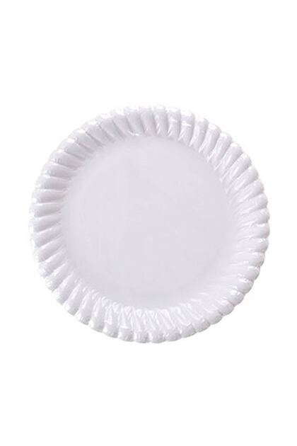 Karton Tabak Beyaz 23 cm 10 Adet
