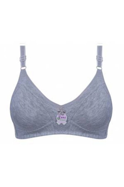 - Tacoo Combed Cotton Gathering Gray Bra 1001