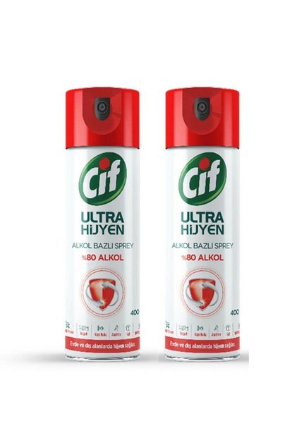 Ultra Hijyen Alkol Bazlı Sprey 200 Ml 2 Adet Set