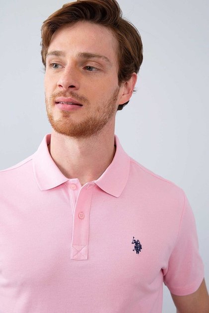 US Polo AssnMen's Powder Polo Collar T-shirt Basic