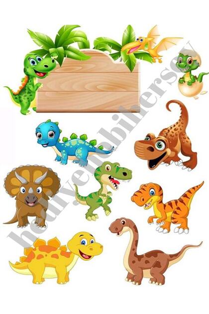 Edible Pastry Picture Cookie Print Rice Paper Dinosaur Pastry Cookie Print