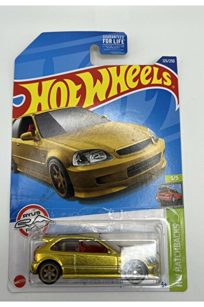HOT WHEELS '99 Honda Civic Type R [ek9] Gold Super Treasure Hunt