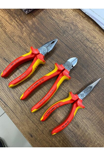 Knipex 160 Mm Pense Yan Keski Kargaburun Seti 1000 V Vde Made In
