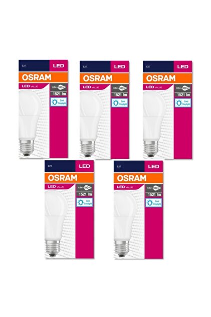 Osram Led 5'li Paket Cla 100 13w 1521 Lümen Beyaz Işık E27 Ampul