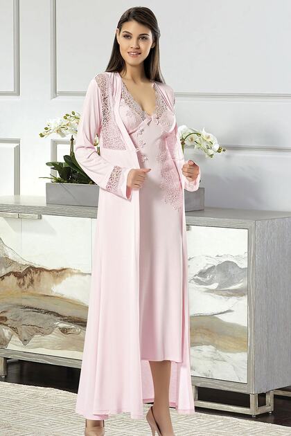 Nightgown and Robe 6-Piece Set 3001