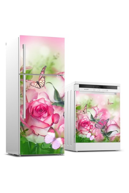 Refrigerator And Dishwasher Set Sticker 0105