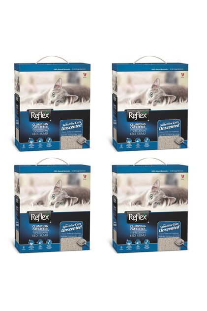 Sensitive Kokusuz Kedi Kumu 6 Lt 4 Adet