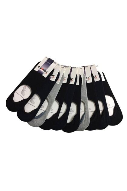 Pack of 10 Cotton Men's Ballerina Socks with Silicone Back (Does not come off)