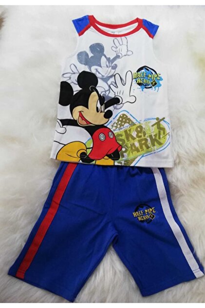 Disney Mickey Mouse Mıckey Mause Disney Lisanslı Orjinal Erkek Çocuk Yazlık Pijama Takımı - 1