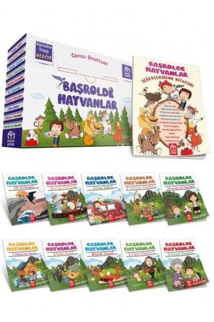 Başrolde Hayvanlar Hikaye Serisi - 10 Kitap