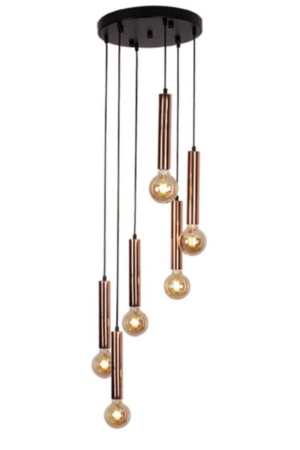 Botan 6 Lı Sarkıt Avize Bronz