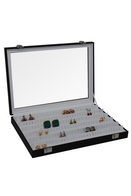 Earring Box Black Inside White
