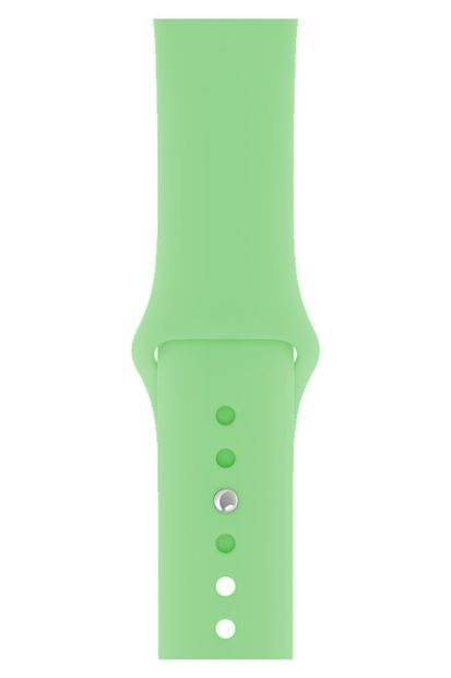Fibaks Mint Apple Watch 42mm A+ Yüksek Kalite Spor Klasik Silikon Kordon - 1