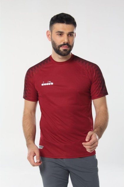 Unisex Claret Red Rhythm Training T-Shirt