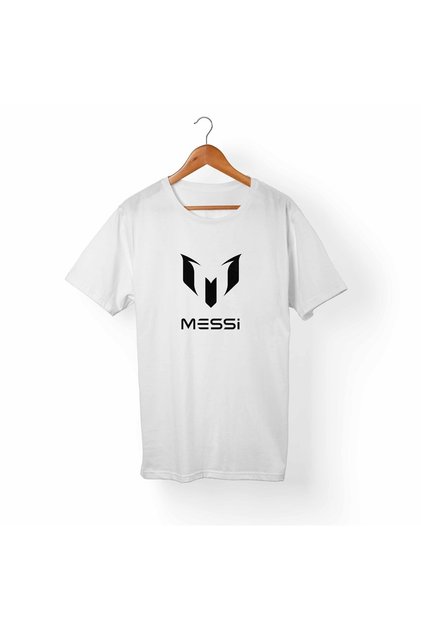 Unisex Messi White T-Shirt