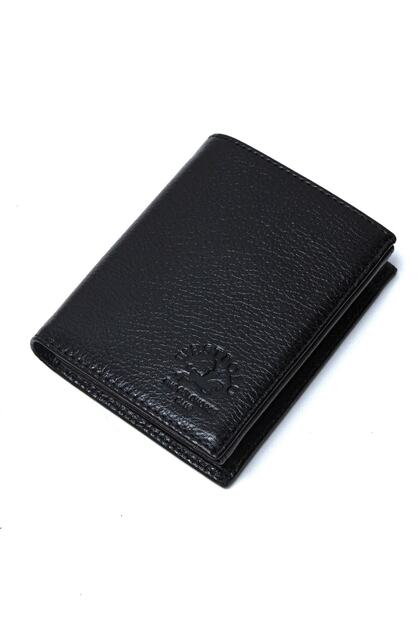 Genuine Leather Men's Wallet with Coin Compartment