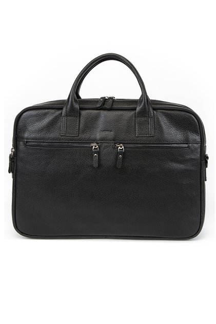 Genuine Leather Black Laptop & Briefcase