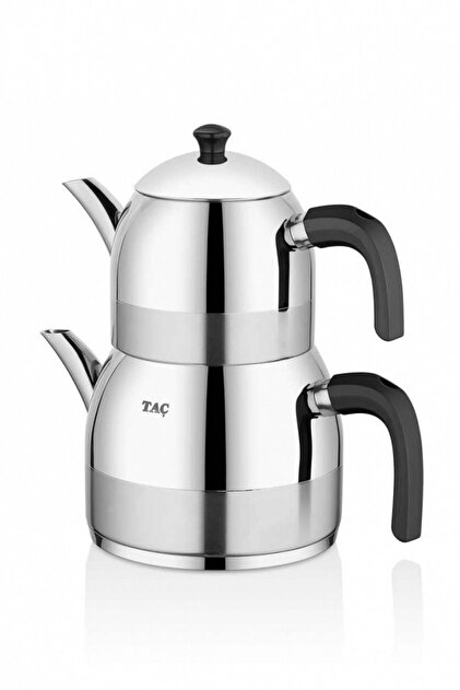 Taç Paslanmaz Çelik Vanessa Çaydanlık Takımı Siyah Tac-5897 Siyah