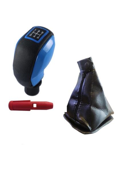 Tofaş Doğan Slx Sports Gear Shift Knob and Gaiter Set Blue Model