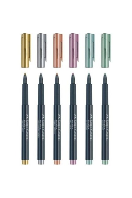Metalik Markör 6'lı Set