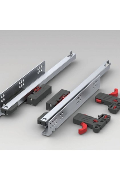 Samet Smart Slide Push Open 45' Push-Open Handleless Drawer Rail + Latch 45cm