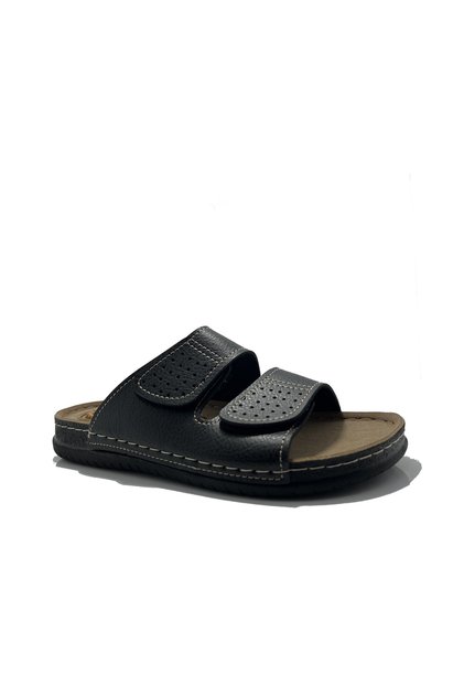 Black Anatomical Casual Men's Slippers