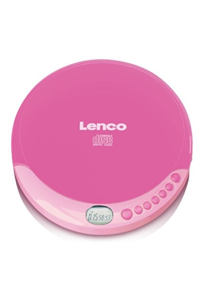 Lenco Taşınabilir Cd Çalar Discman Şarj Özellikli Pembe Cd-011 Pk