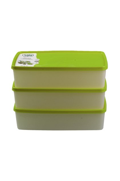 Alaska Nofrost Storage Container 2 Liters 3-Piece Green