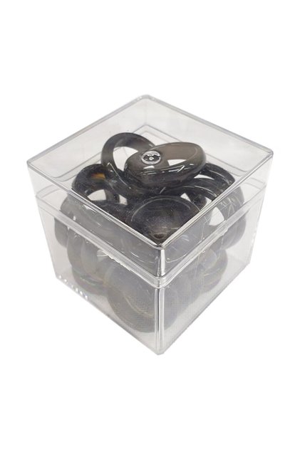 Agate Ring - 25 Pieces 1 Pack - Black Color - Hajj and Umrah Distribution