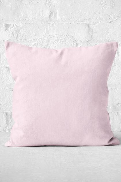 Plain Light Pink Colored Digital Printed Pillow Cushion Cover