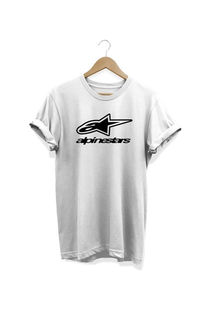 تي شيرت أبيض مطبوع من Alpinestars