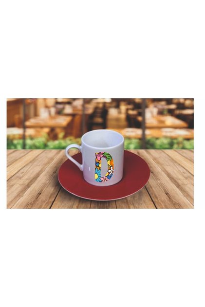 Colorful Letter Turkish Coffee Cup
