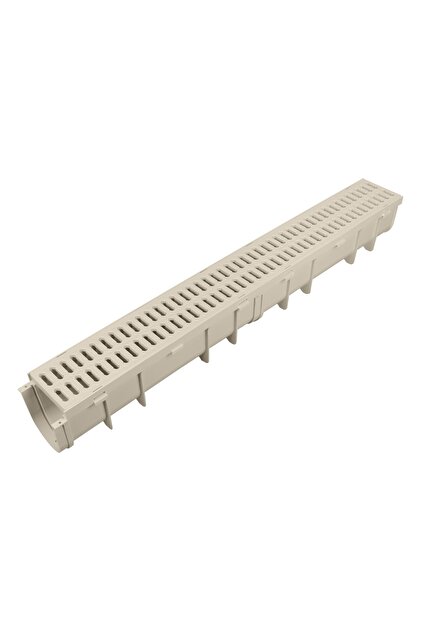 130x145x1000mm Drenaj Kanalı / Plastik Izgara / Yağmur Kanalı / Plastik Gider / Oluk Tapa