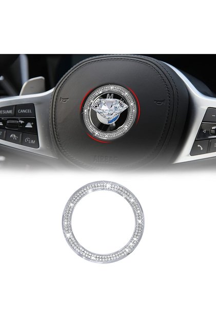 Bmw Taşlı Direksiyon Logosu Car Logo Aksesuar Stone Steering Wheel Logo Accessory