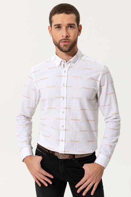 Men's Beige Long Sleeve G021SZ004.000.1369583.VR011