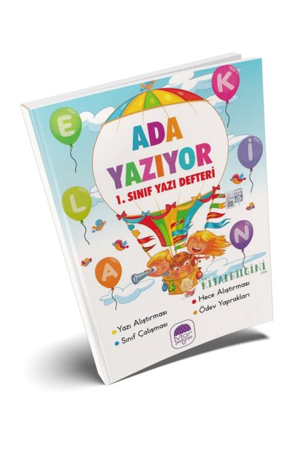 1. Sınıf Ada Yazıyor Yazı Defteri Yazı Alıştırnası Hece Kitabı Mor Şemsiye
