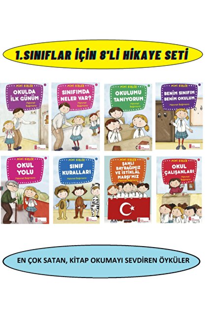 Ata Yayıncılık 1.sınıfların Severek Okuyacağı 8'li Hikaye Kitabı