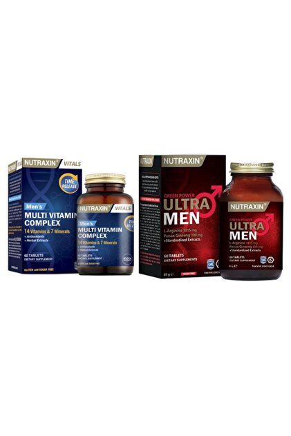 Nutraxin Multıvıtamın Men Erkeklere Özel Takviye+ Ultra Men