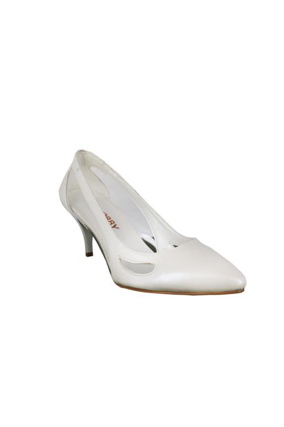 Hobby Beyaz Stiletto Kadın Ayakkabı 668 - 1