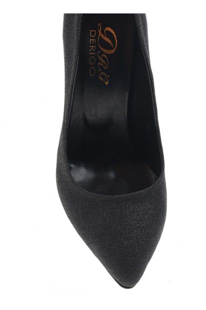 Derigo Siyah Sim Kadın Topuklu Ayakkabı 28769 - 4